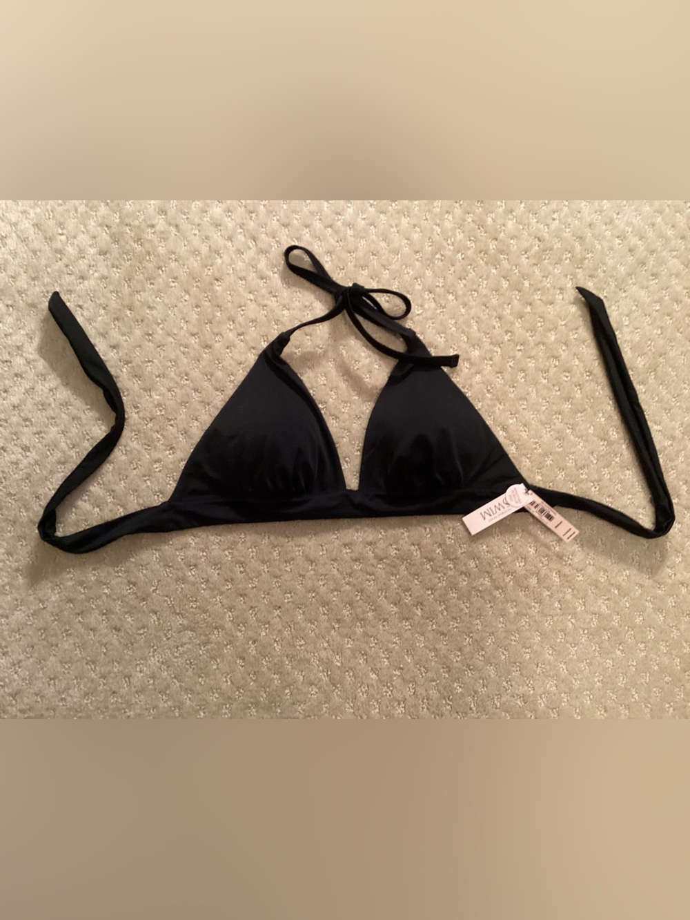 Victoria's Secret Black Triangle Swim Top